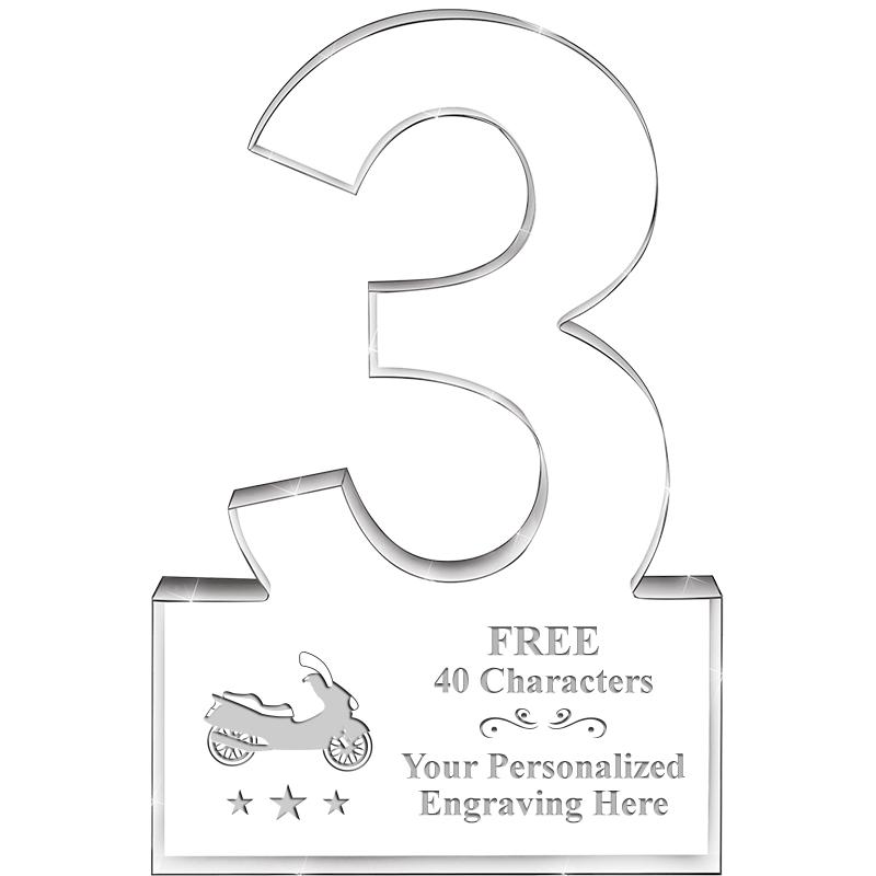 6" 3 YEARS OF SERVICE ACRYLIC