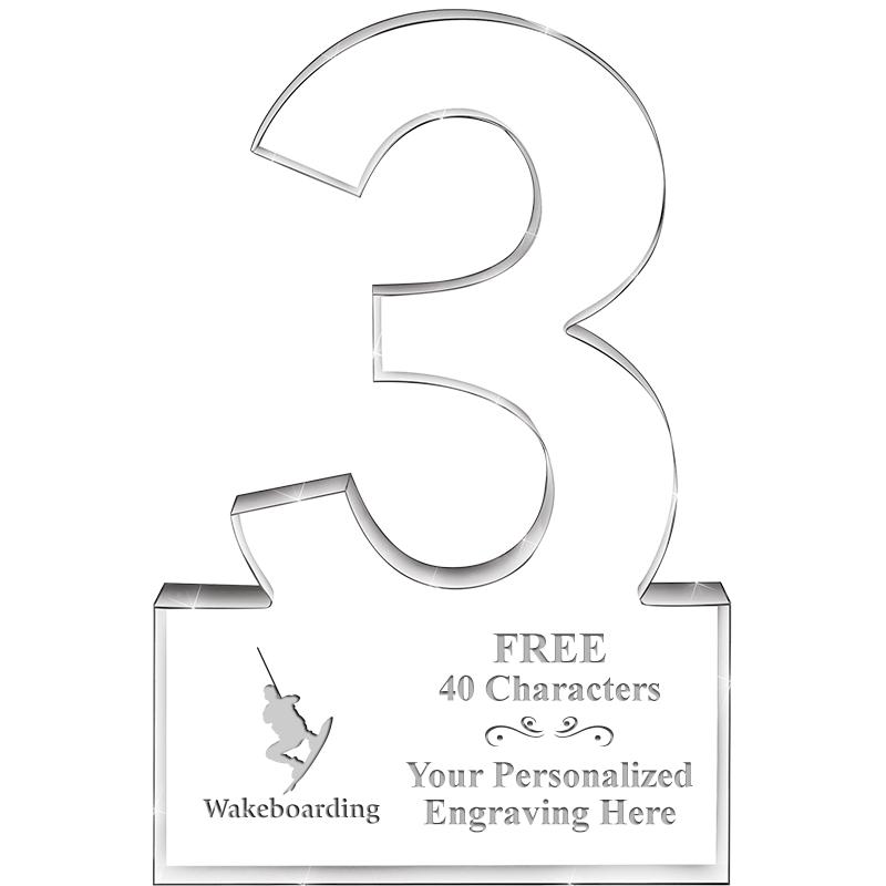 6" 3 YEARS OF SERVICE ACRYLIC