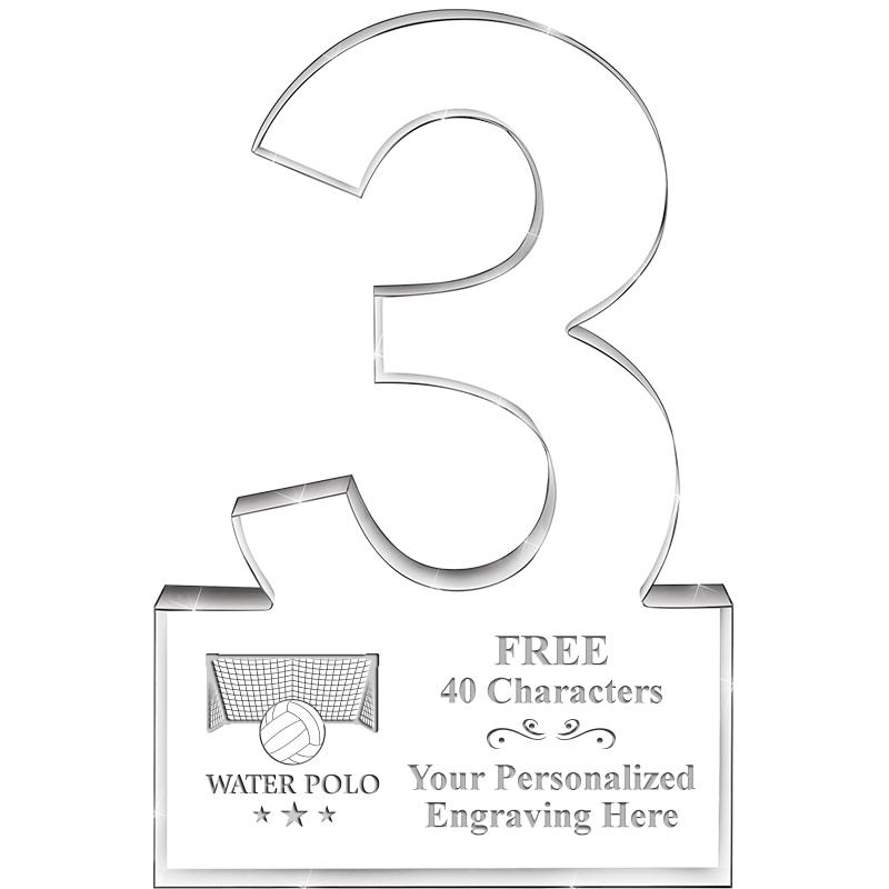 6" 3 YEARS OF SERVICE ACRYLIC