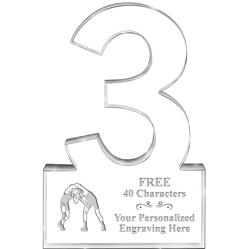 6" 3 YEARS OF SERVICE ACRYLIC