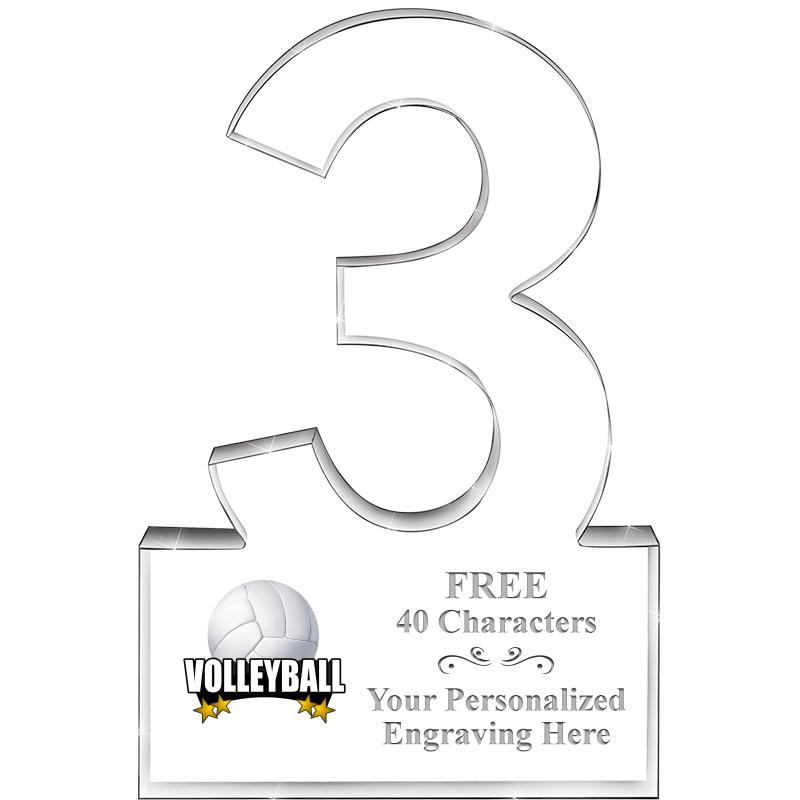 6" 3 YEARS OF SERVICE ACRYLIC