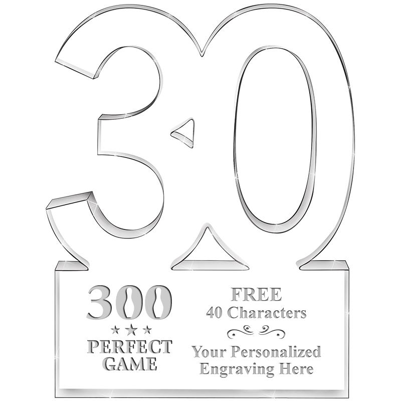 6" 30 YEARS OF SERVICE ACRYLIC