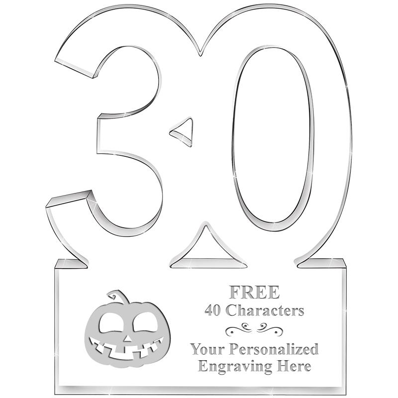 6" 30 YEARS OF SERVICE ACRYLIC