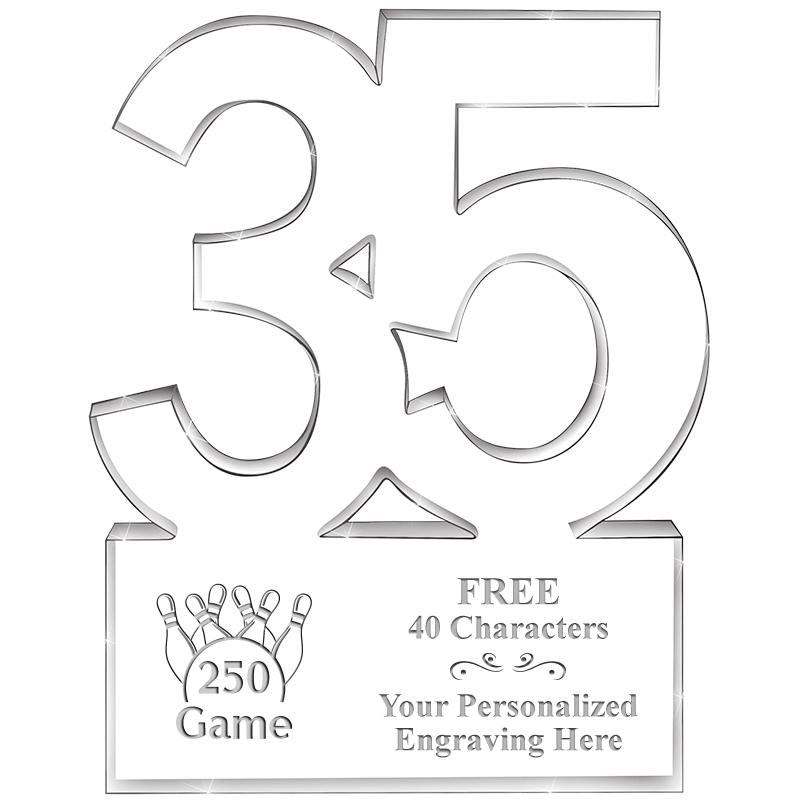 6" 35 YEARS OF SERVICE ACRYLIC