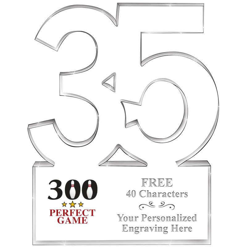 6" 35 YEARS OF SERVICE ACRYLIC