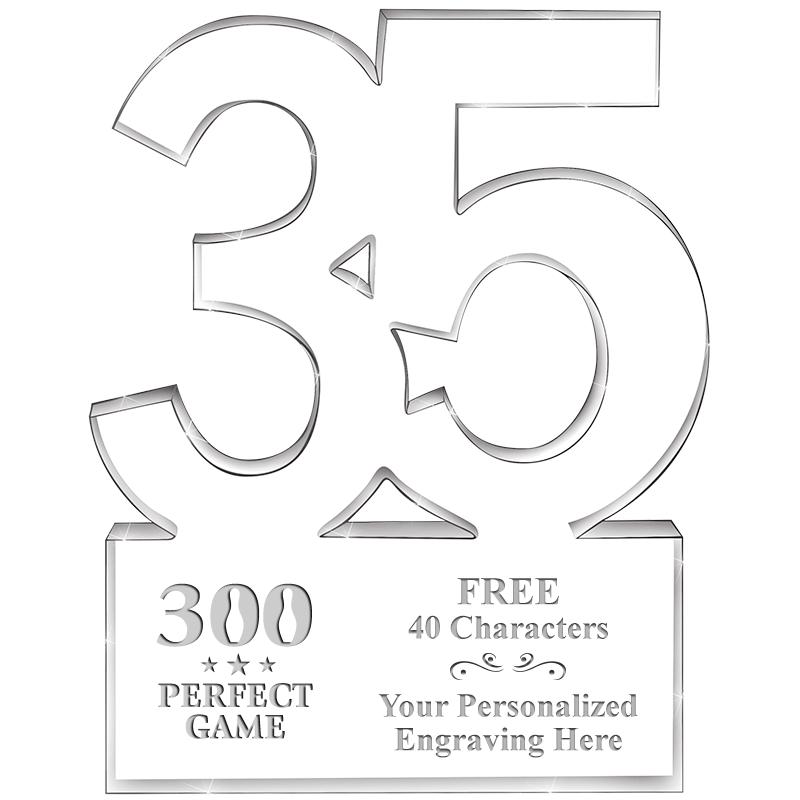 6" 35 YEARS OF SERVICE ACRYLIC