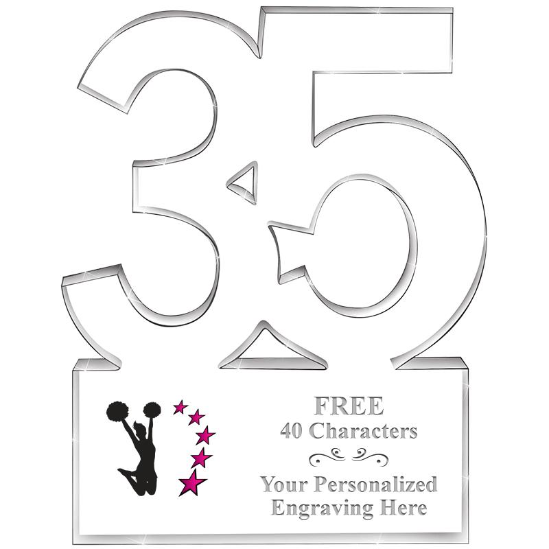 6" 35 YEARS OF SERVICE ACRYLIC