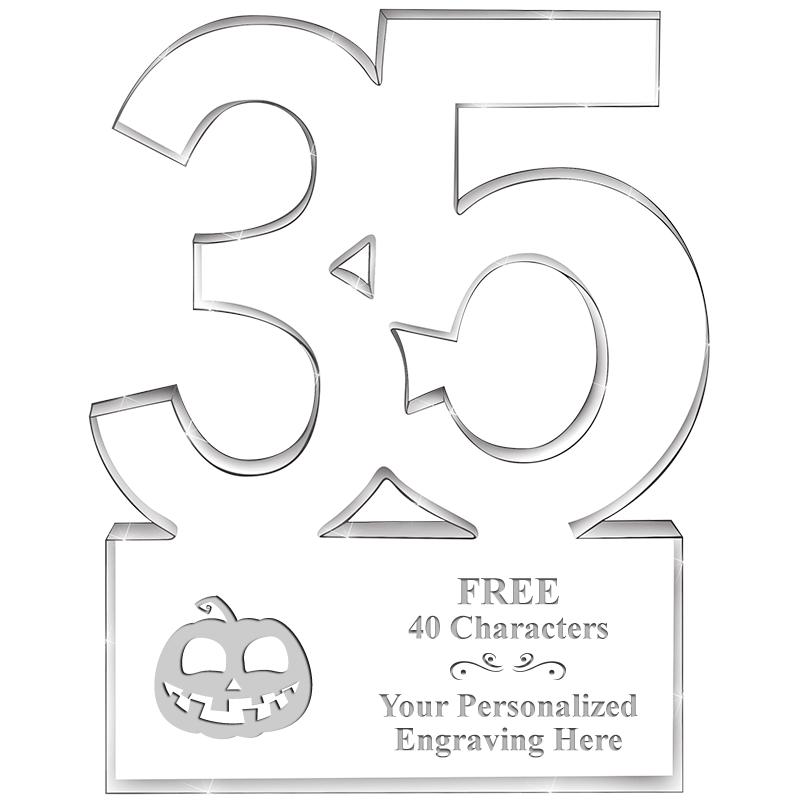 6" 35 YEARS OF SERVICE ACRYLIC