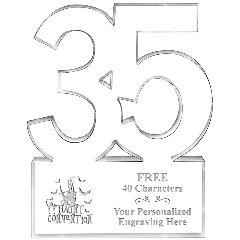 6" 35 YEARS OF SERVICE ACRYLIC