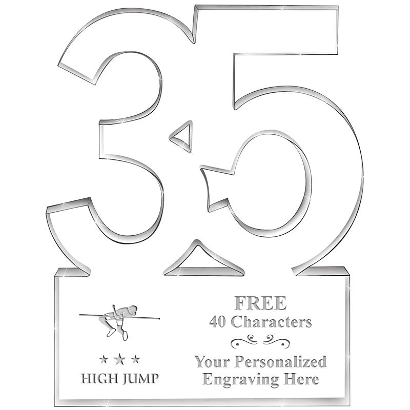 6" 35 YEARS OF SERVICE ACRYLIC