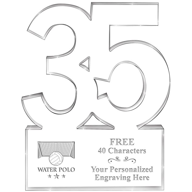 6" 35 YEARS OF SERVICE ACRYLIC