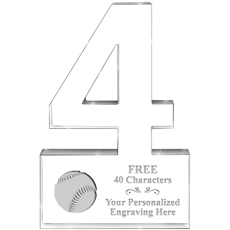 6" 4 YEARS OF SERVICE ACRYLIC