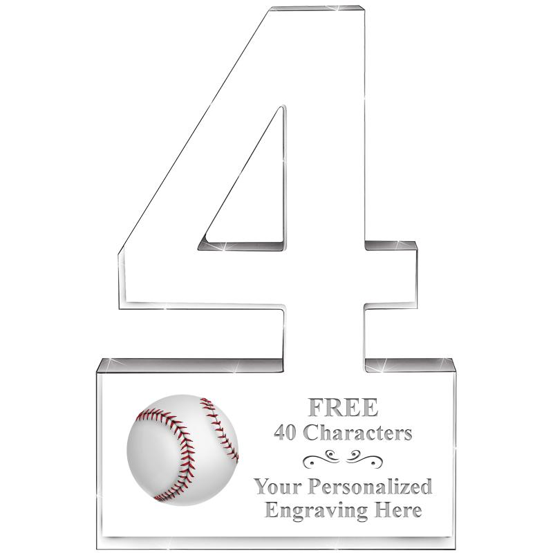 6" 4 YEARS OF SERVICE ACRYLIC