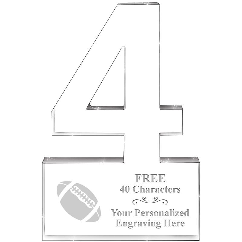 6" 4 YEARS OF SERVICE ACRYLIC