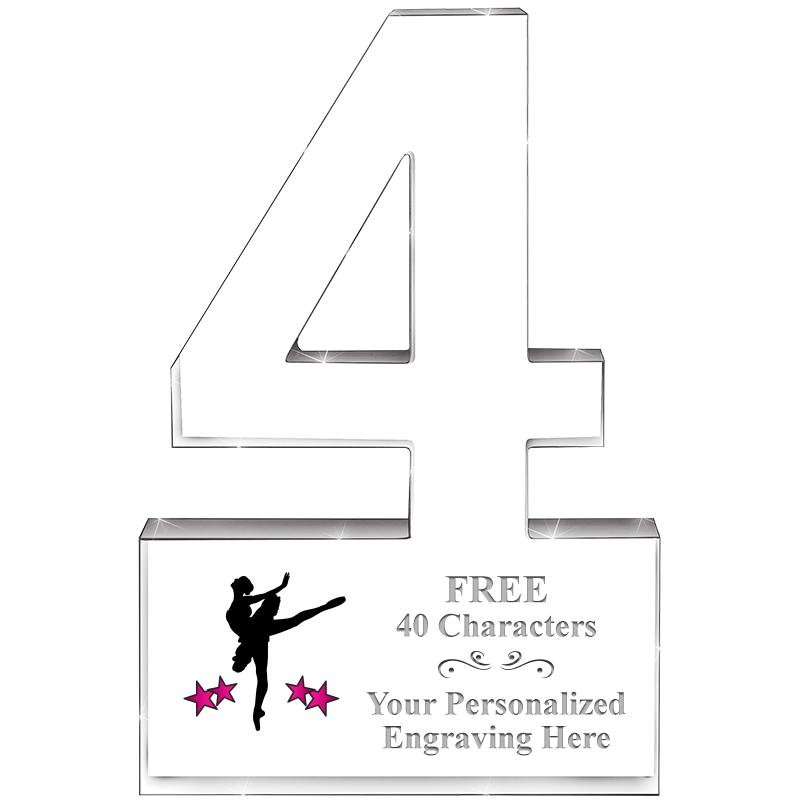 6" 4 YEARS OF SERVICE ACRYLIC