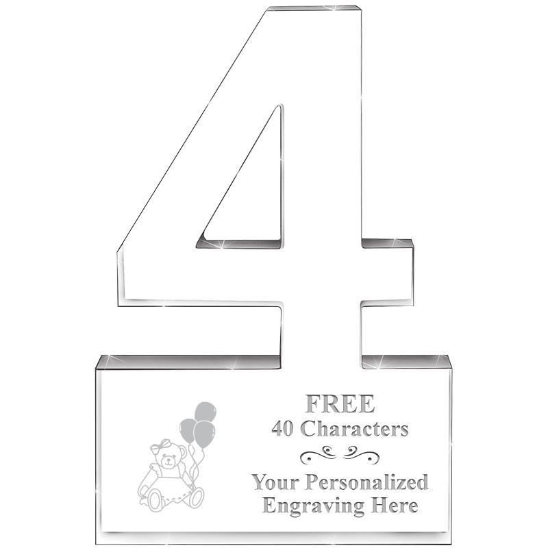 6" 4 YEARS OF SERVICE ACRYLIC