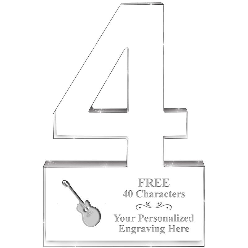 6" 4 YEARS OF SERVICE ACRYLIC