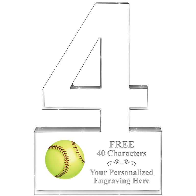 6" 4 YEARS OF SERVICE ACRYLIC