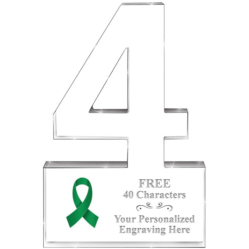 6" 4 YEARS OF SERVICE ACRYLIC