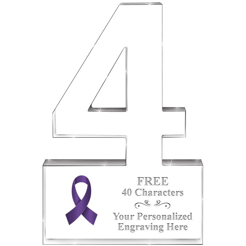 6" 4 YEARS OF SERVICE ACRYLIC