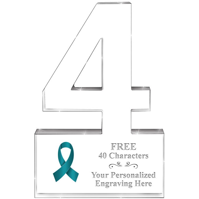 6" 4 YEARS OF SERVICE ACRYLIC