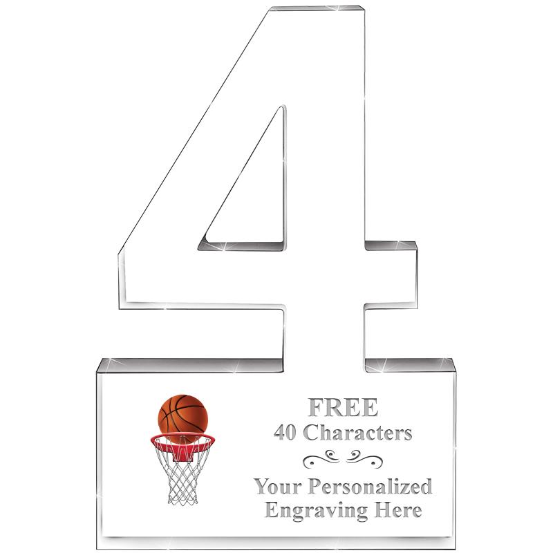 6" 4 YEARS OF SERVICE ACRYLIC