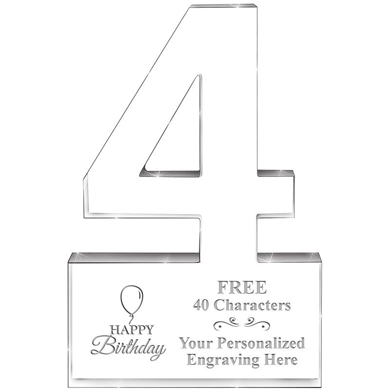 6" 4 YEARS OF SERVICE ACRYLIC