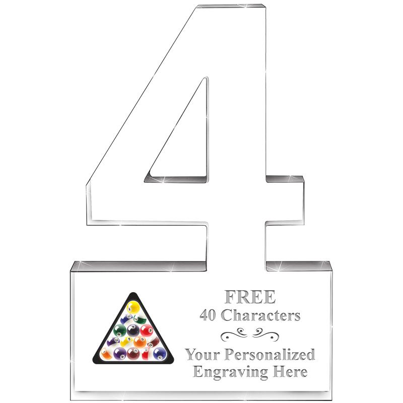 6" 4 YEARS OF SERVICE ACRYLIC