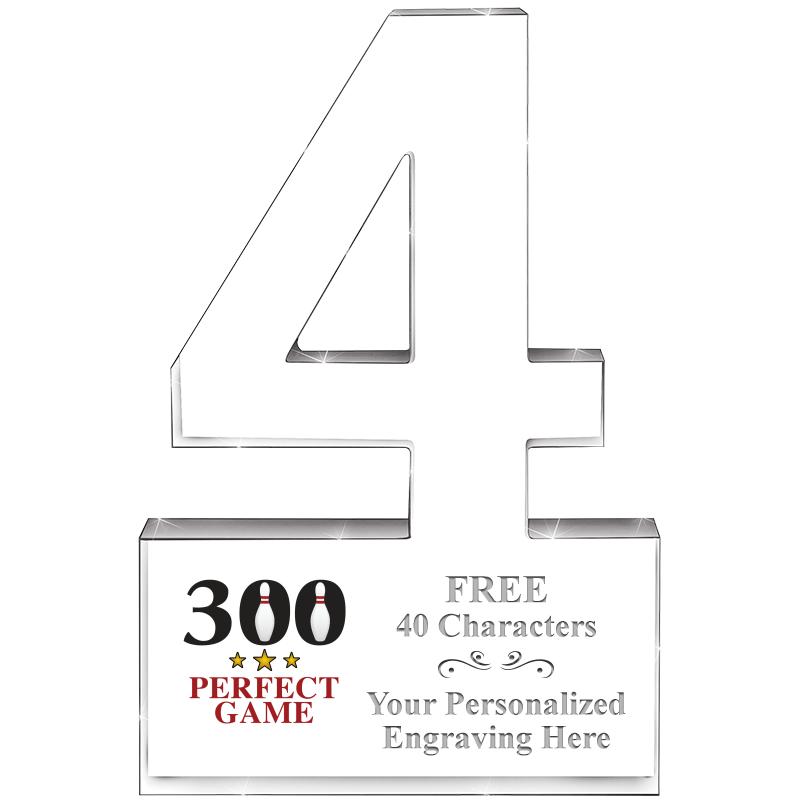 6" 4 YEARS OF SERVICE ACRYLIC