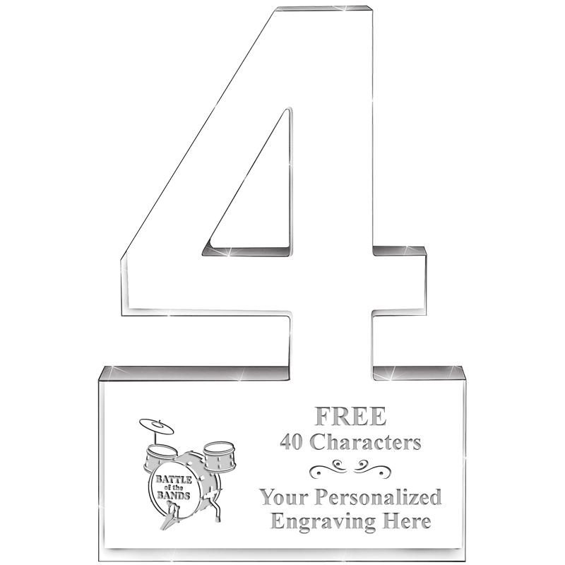 6" 4 YEARS OF SERVICE ACRYLIC