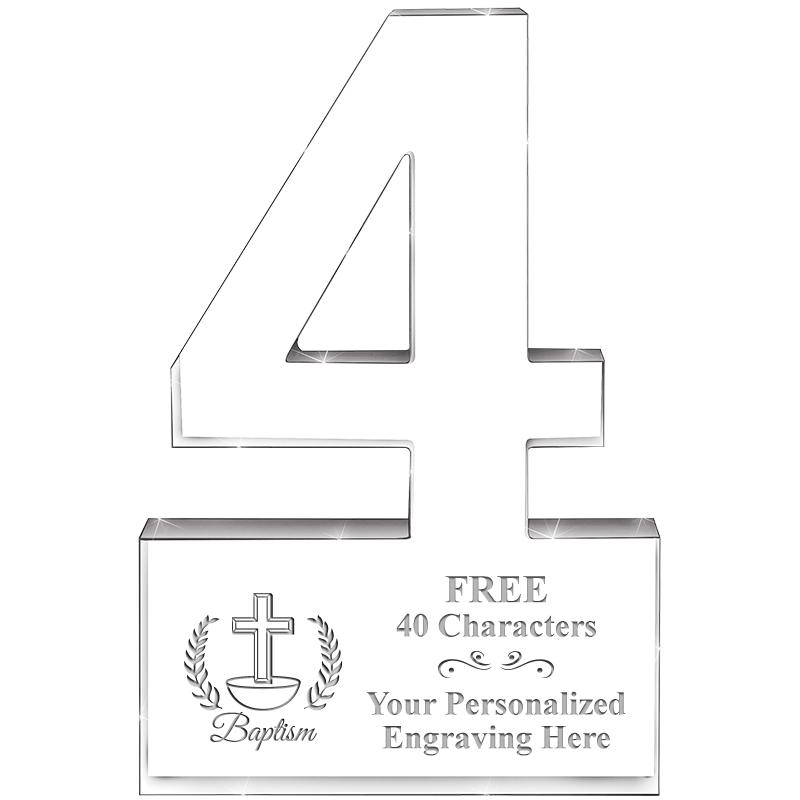 6" 4 YEARS OF SERVICE ACRYLIC