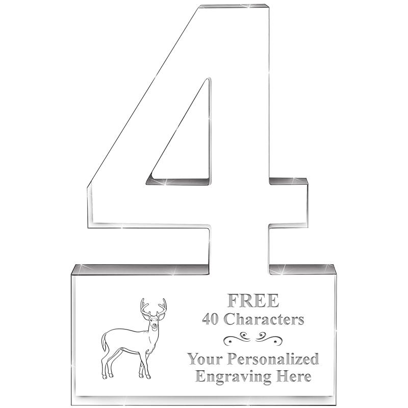 6" 4 YEARS OF SERVICE ACRYLIC