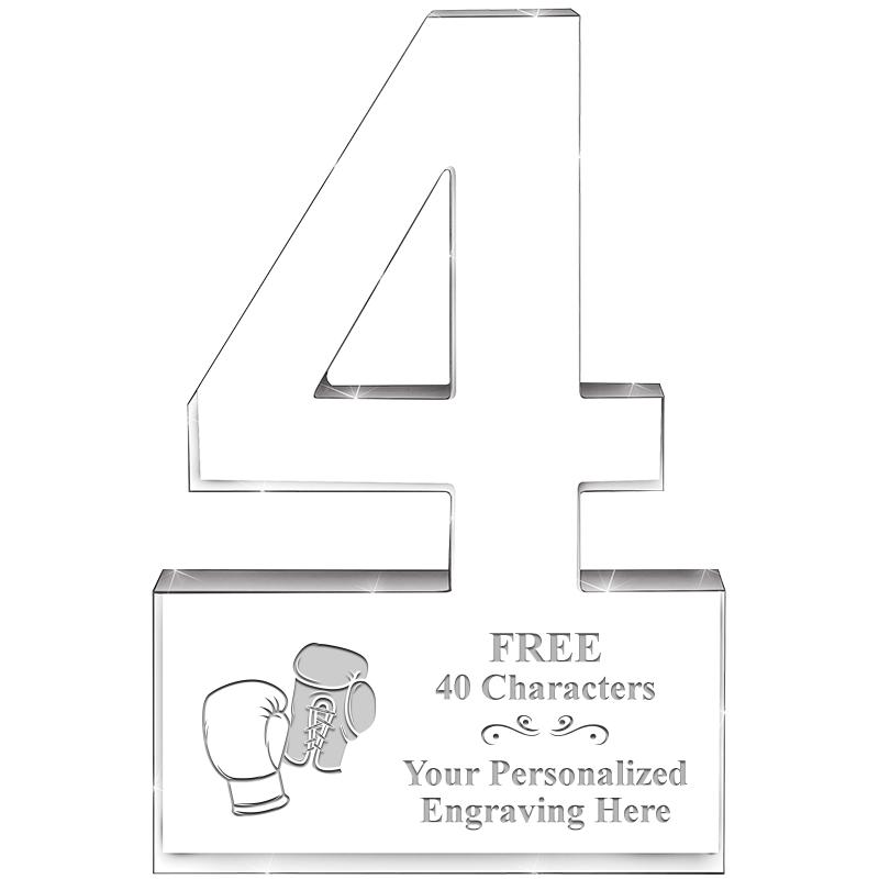 6" 4 YEARS OF SERVICE ACRYLIC