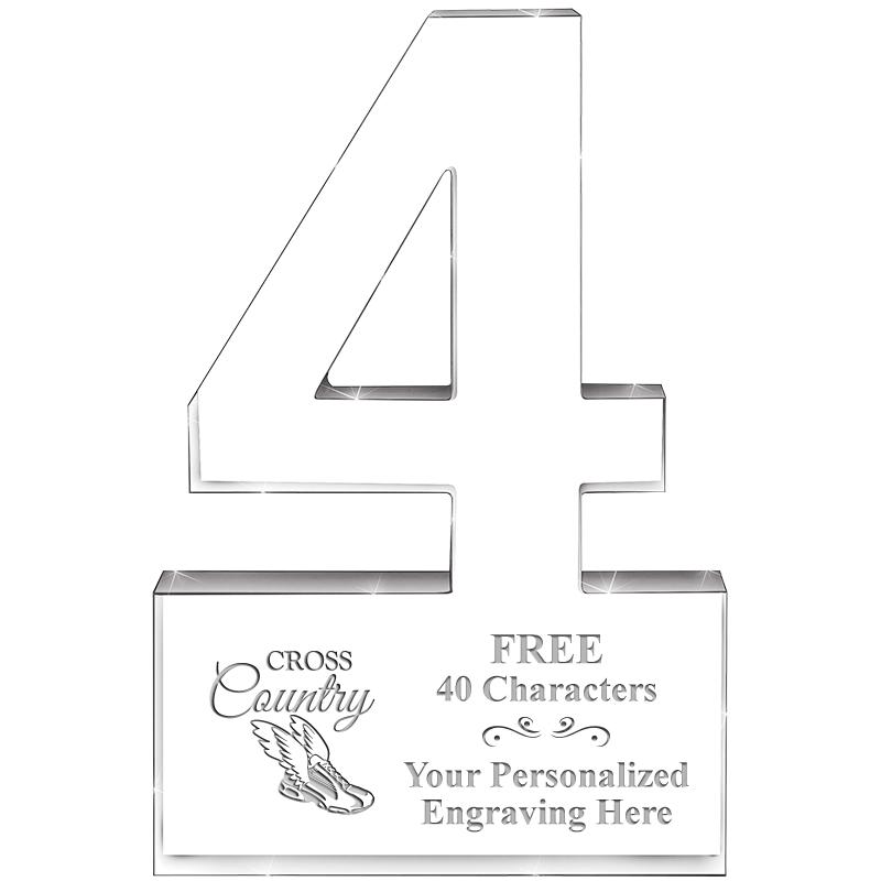 6" 4 YEARS OF SERVICE ACRYLIC