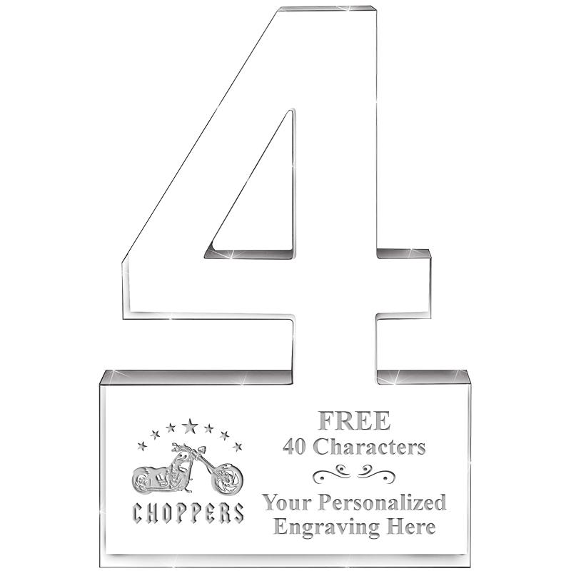 6" 4 YEARS OF SERVICE ACRYLIC