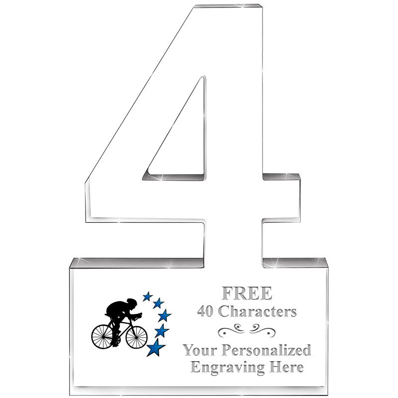 6" 4 YEARS OF SERVICE ACRYLIC