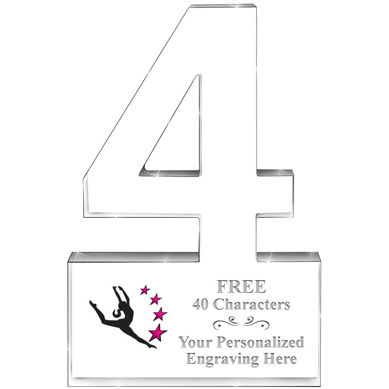 6" 4 YEARS OF SERVICE ACRYLIC