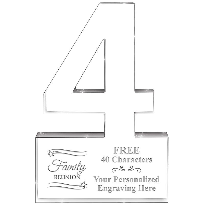 6" 4 YEARS OF SERVICE ACRYLIC