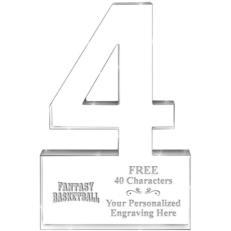 6" 4 YEARS OF SERVICE ACRYLIC