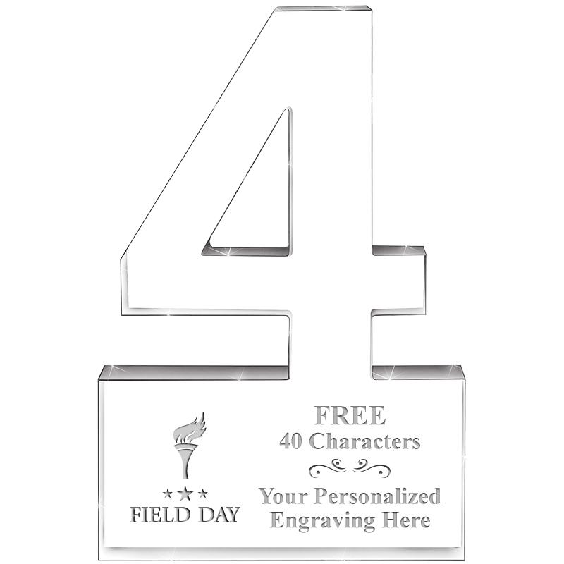 6" 4 YEARS OF SERVICE ACRYLIC