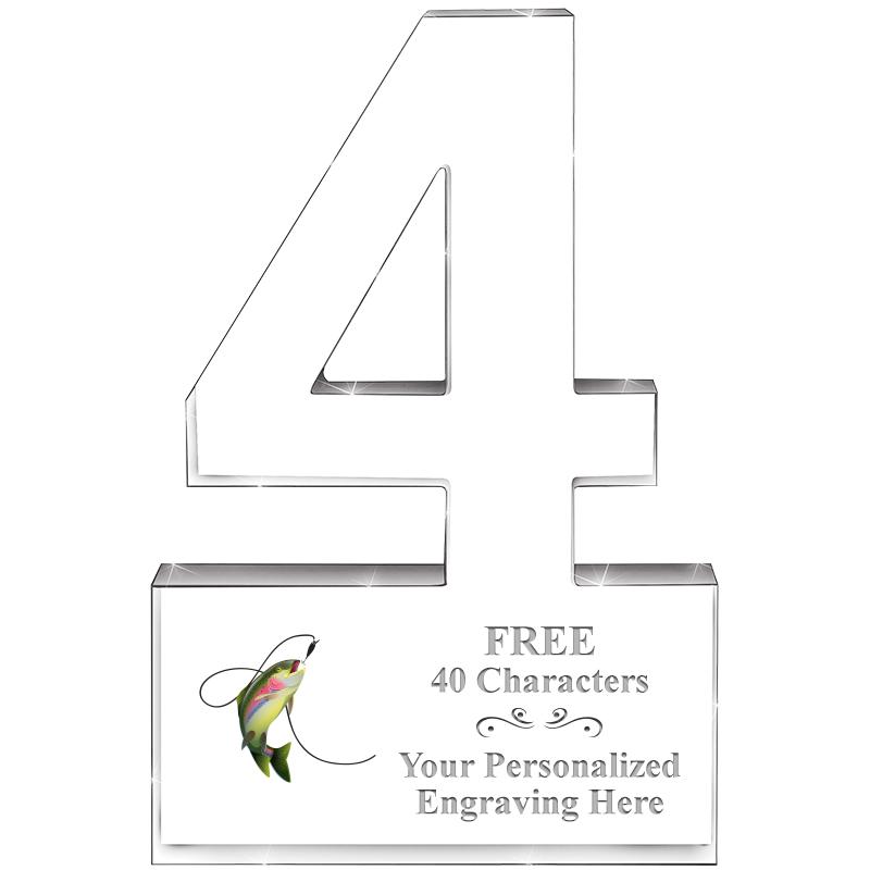 6" 4 YEARS OF SERVICE ACRYLIC