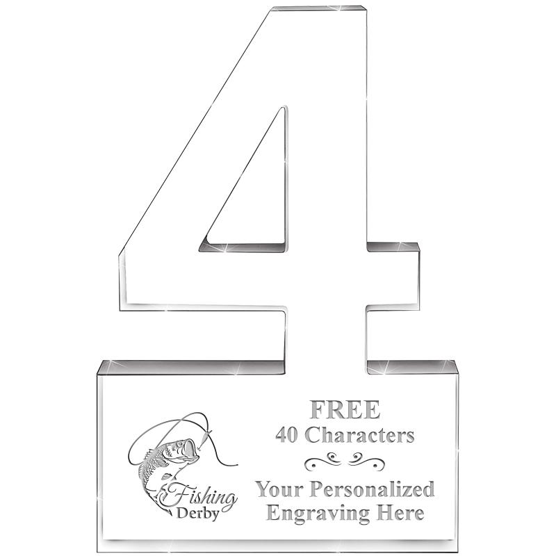 6" 4 YEARS OF SERVICE ACRYLIC