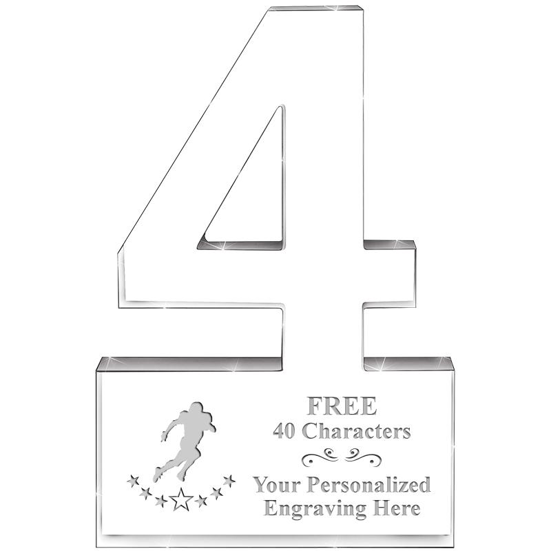 6" 4 YEARS OF SERVICE ACRYLIC