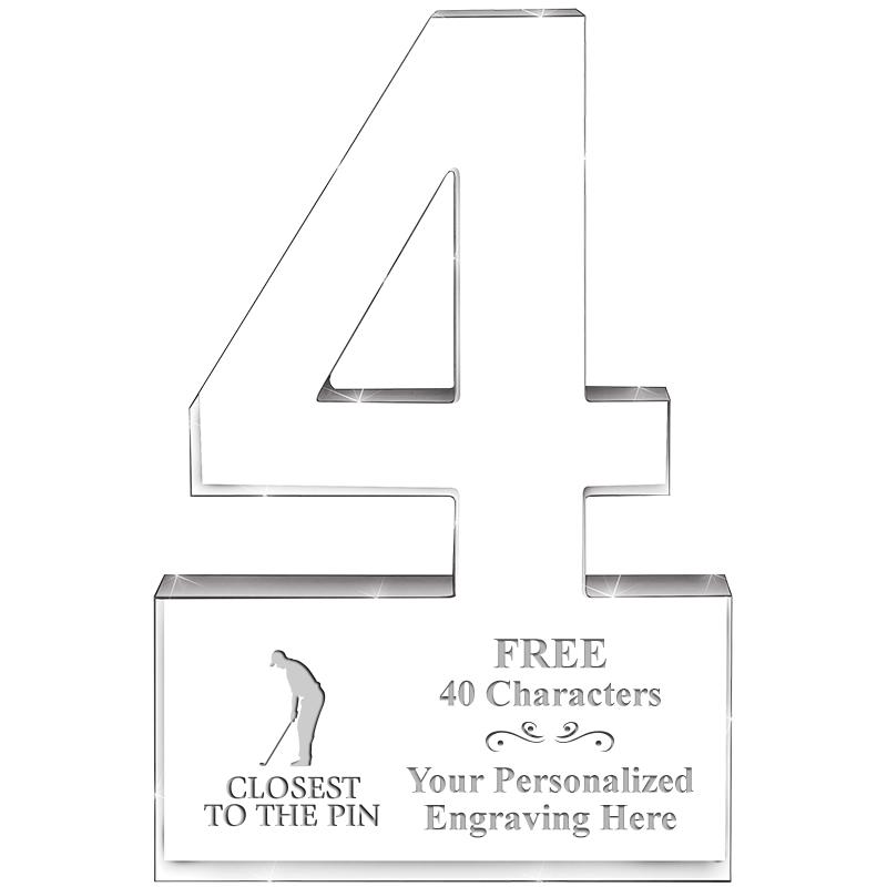 6" 4 YEARS OF SERVICE ACRYLIC