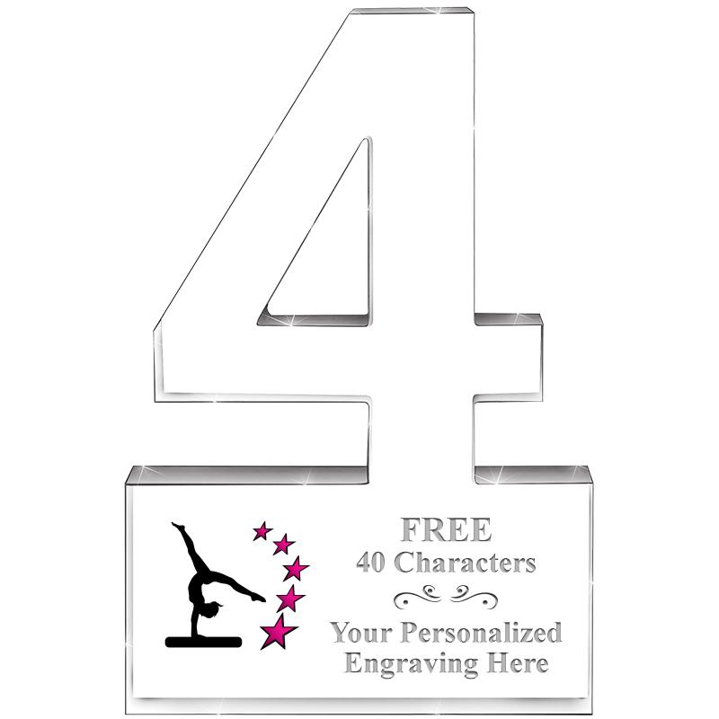 6" 4 YEARS OF SERVICE ACRYLIC