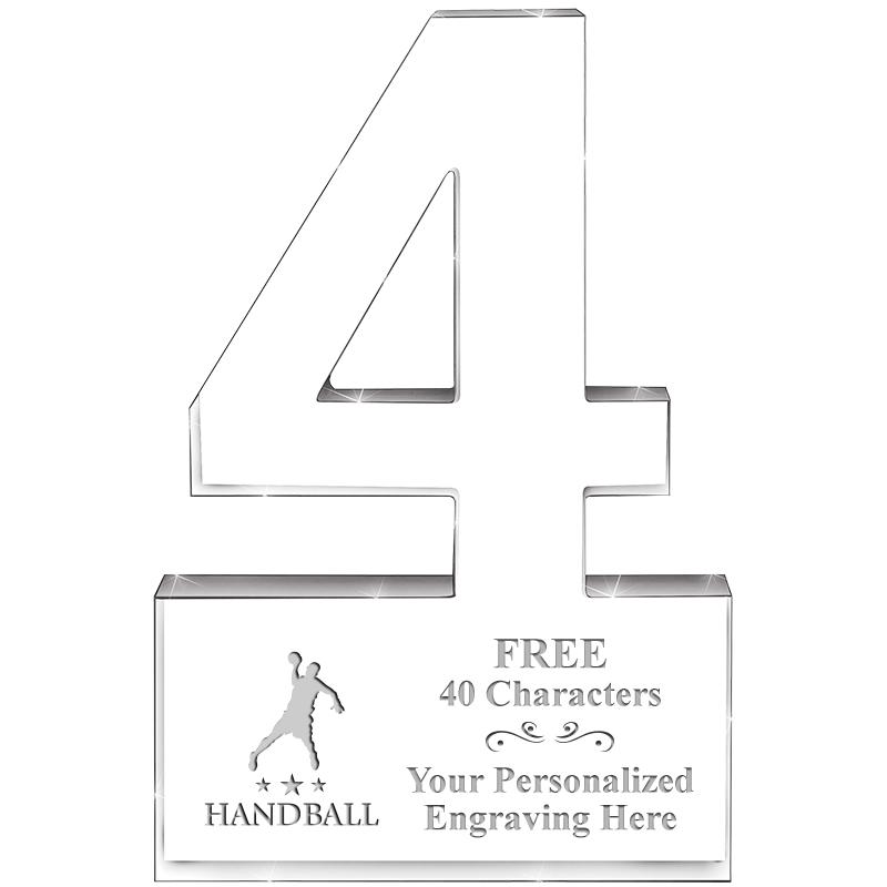 6" 4 YEARS OF SERVICE ACRYLIC