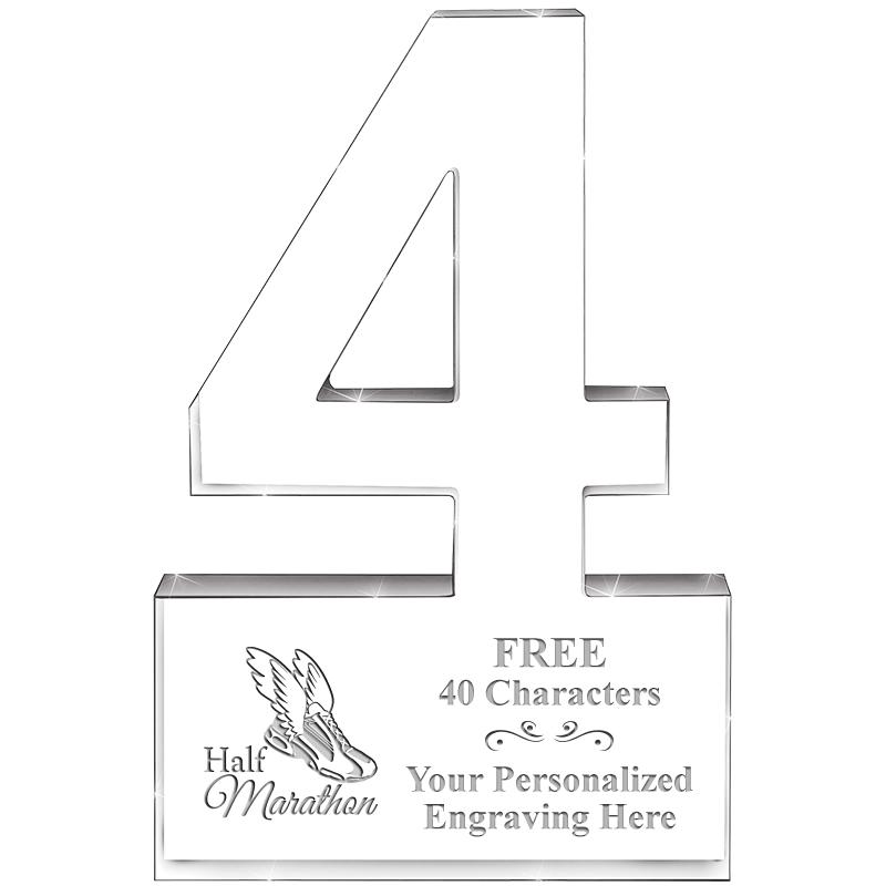 6" 4 YEARS OF SERVICE ACRYLIC