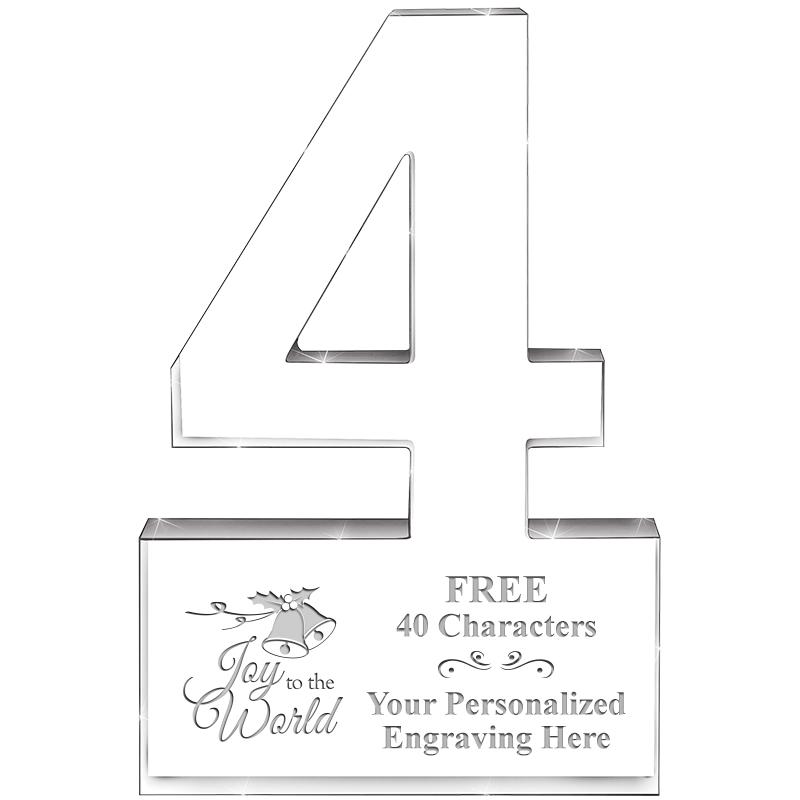 6" 4 YEARS OF SERVICE ACRYLIC