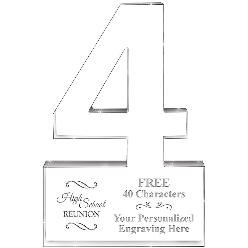 6" 4 YEARS OF SERVICE ACRYLIC