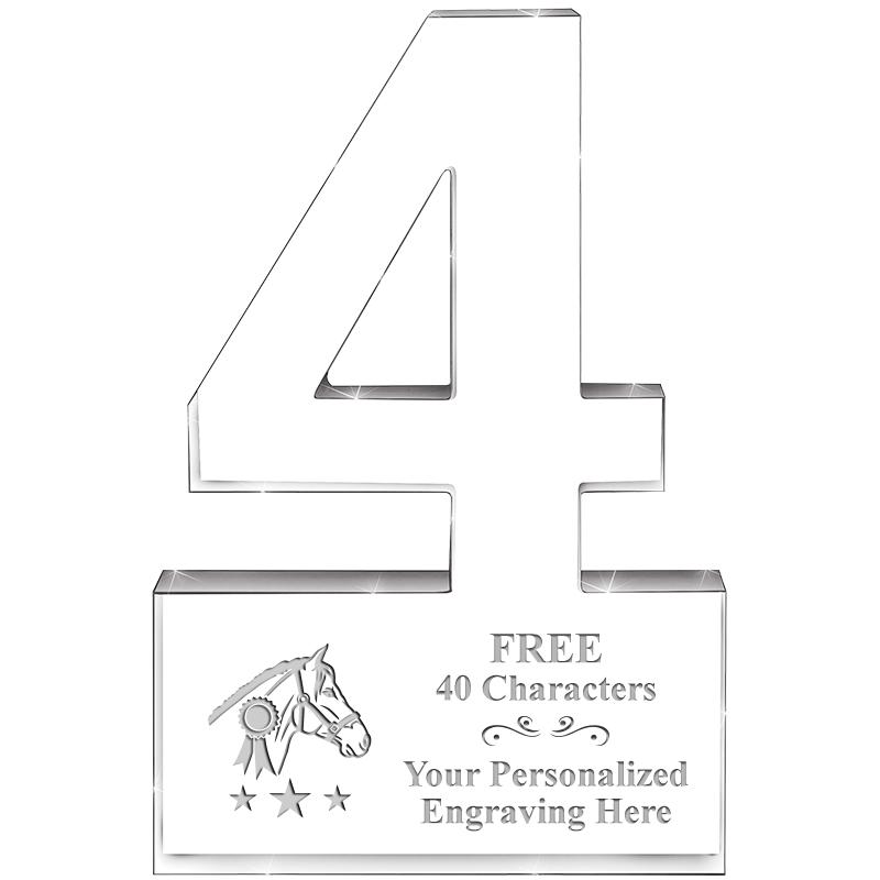 6" 4 YEARS OF SERVICE ACRYLIC